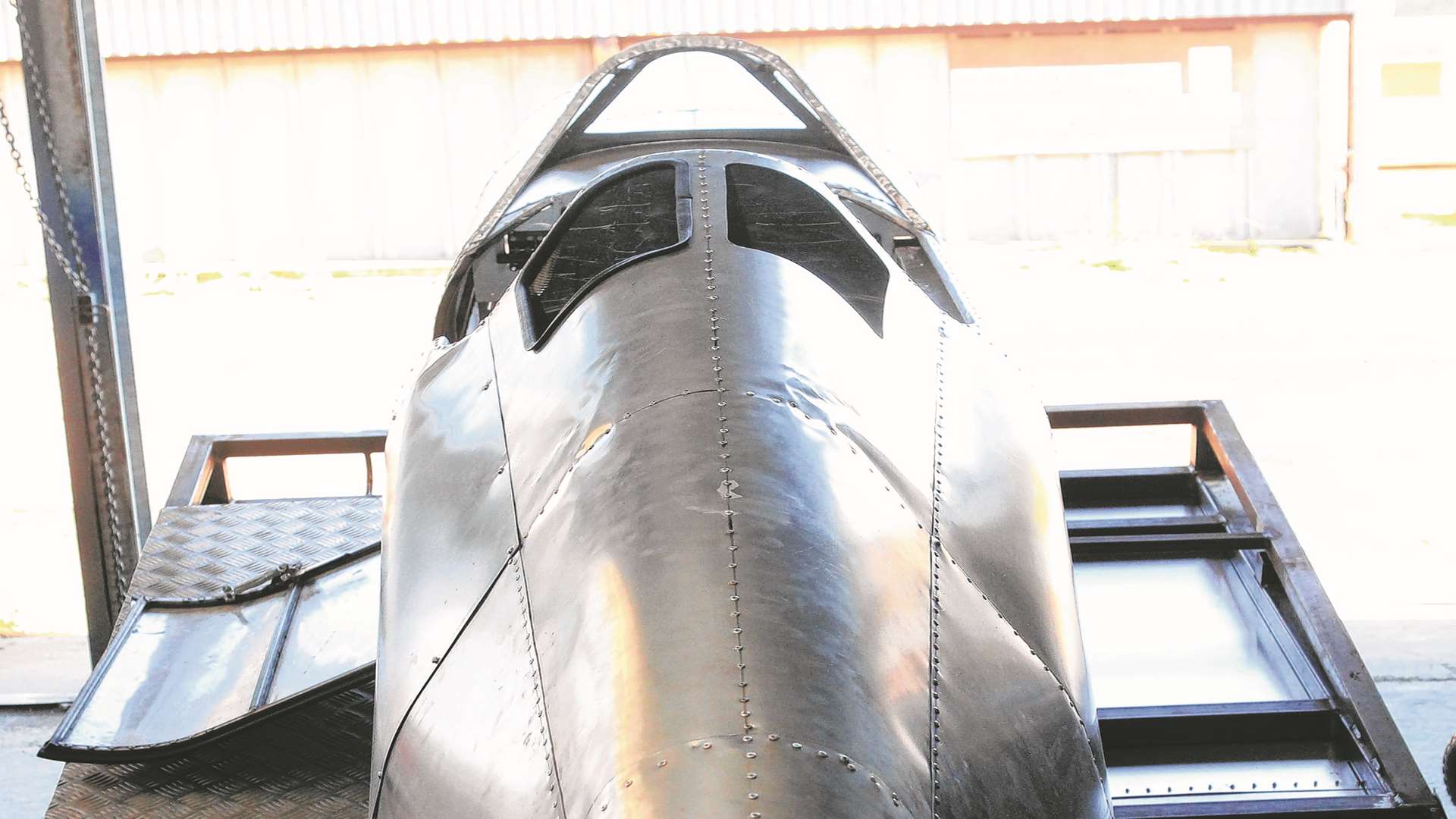 The half-sized Spitfire, at a farm near Leysdown