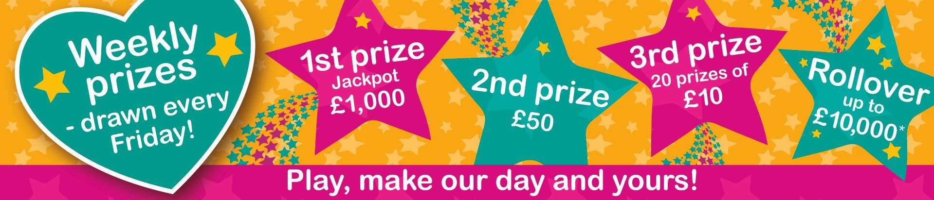 Heart of Kent Hospice weekly lottery