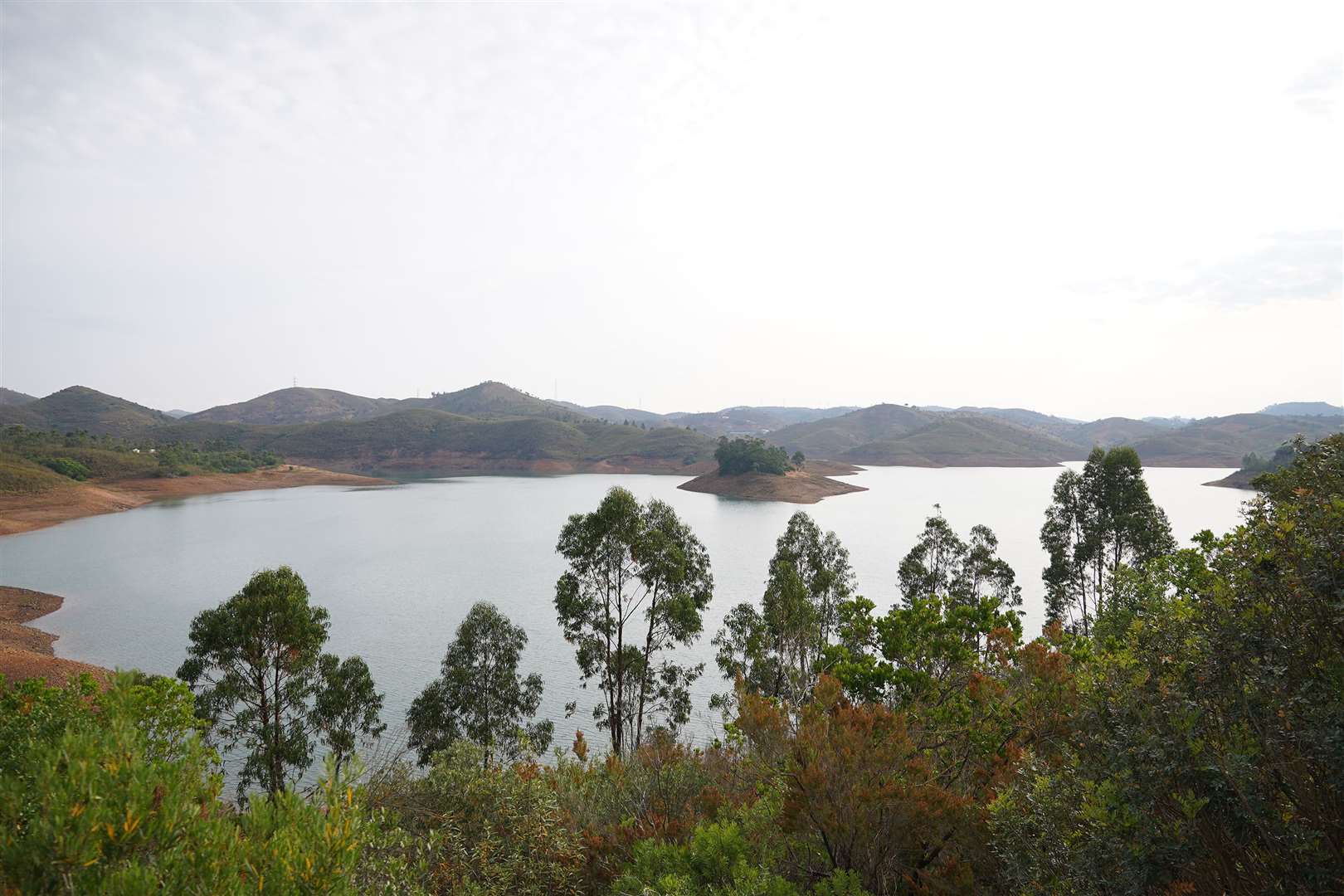 The Barragem do Arade reservoir in the Algave (Yui Mok/PA)