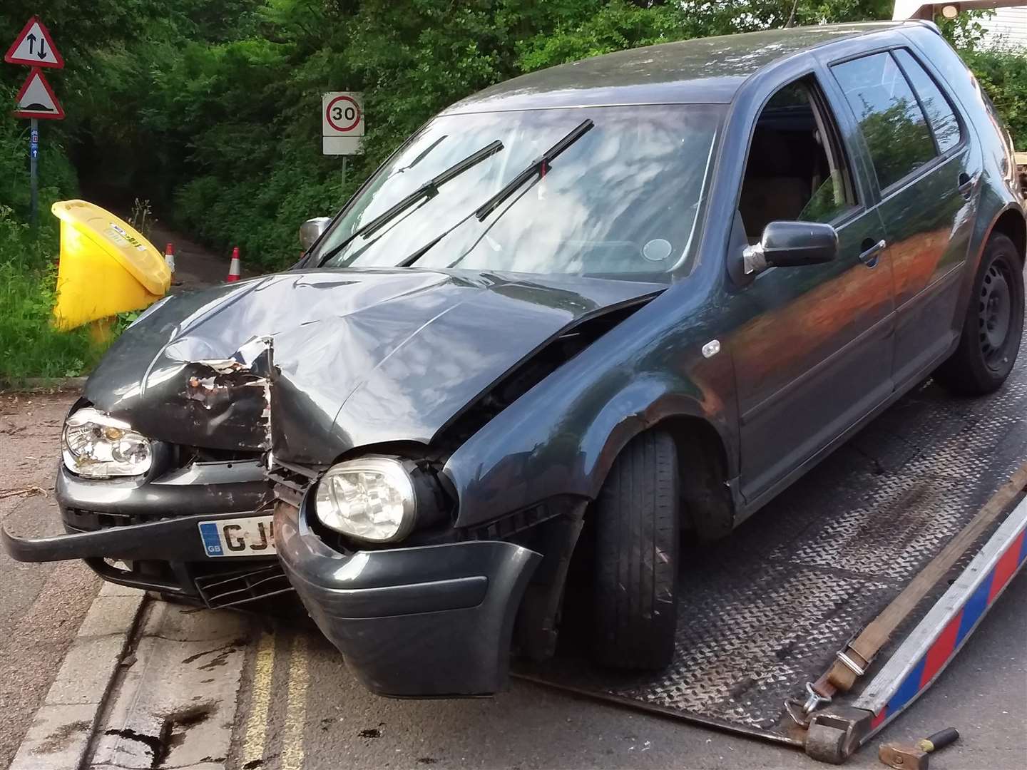 The crash happened in Fordwich High Street. Pic: Craig Douglas (2335417)