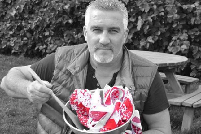 Great British Bake Off's Paul Hollywood cooking up bandanas for Bandana Day.