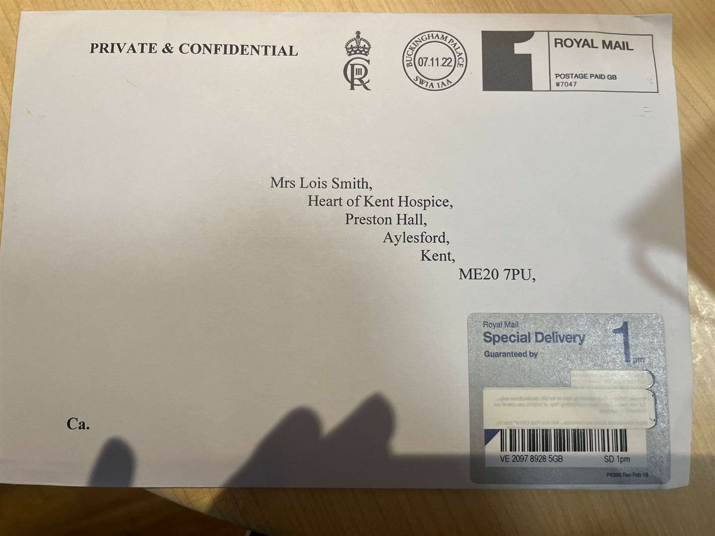 Lois received a letter from Queen Consort Camilla