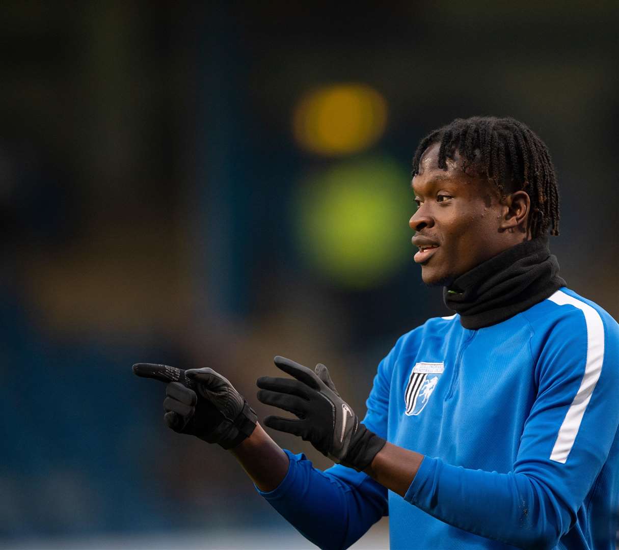 Gillingham striker Noel Mbo Picture: Ady Kerry