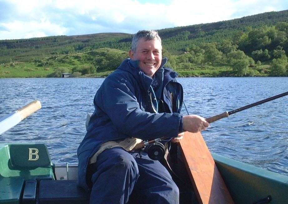 Keen fisherman Ian Sharp is one of the first people in Scotland to be treated with the technology (University of Dundee/PA)