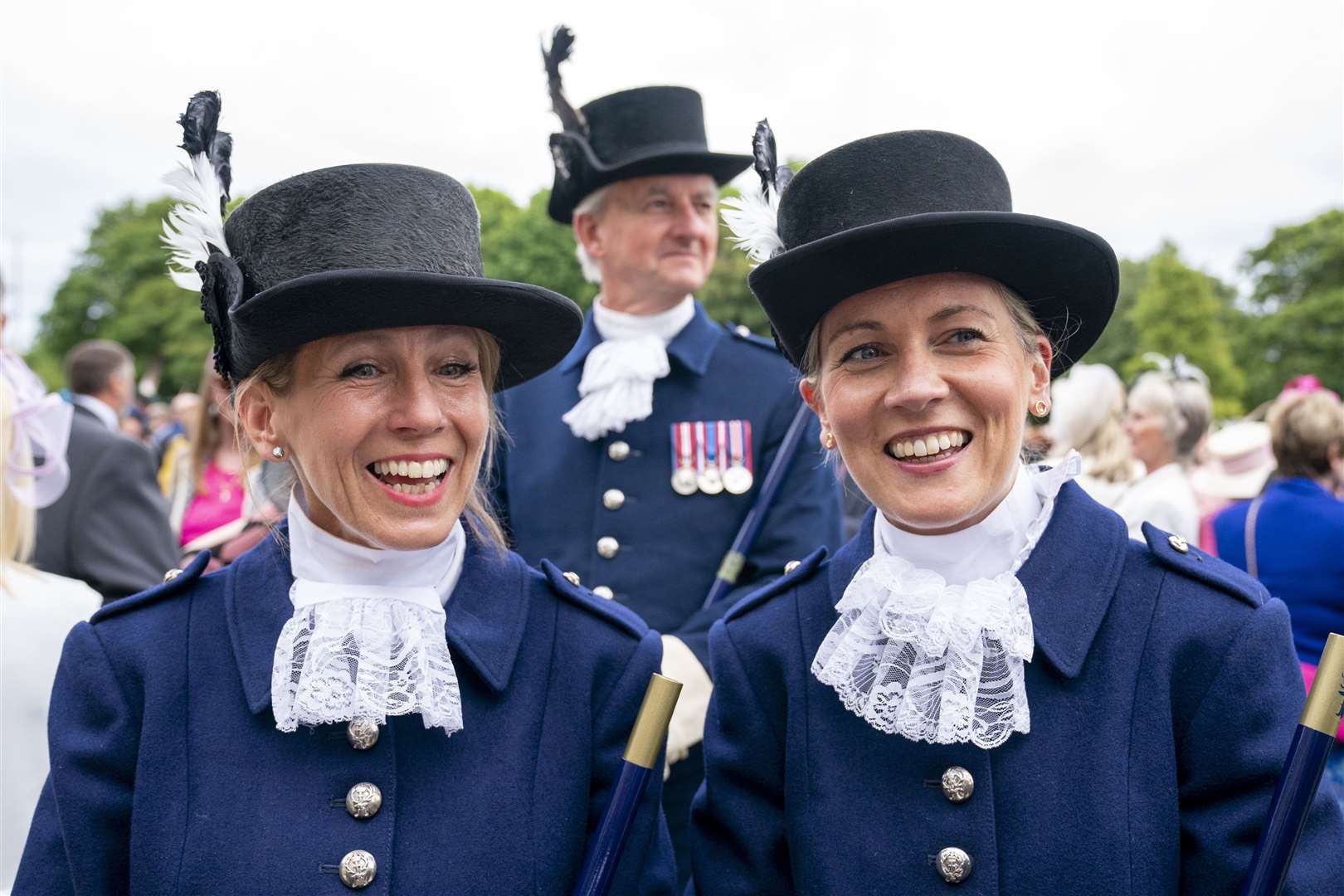 Belinda Hacking, left, and Victoria Webber are the first female High Constables (Jane Barlow/PA)