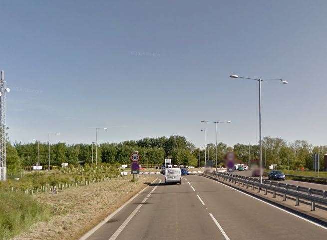 The accident happened on the A256 close to Sandwich Road. Picture: Google Streetview