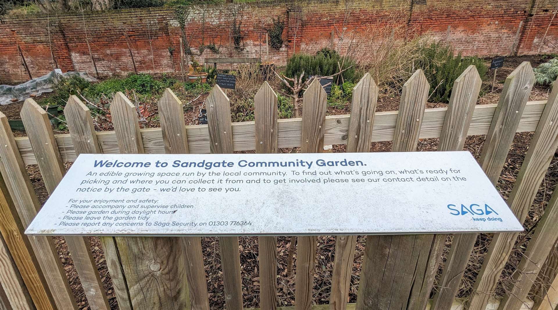 Saga has helped support the development of the community garden