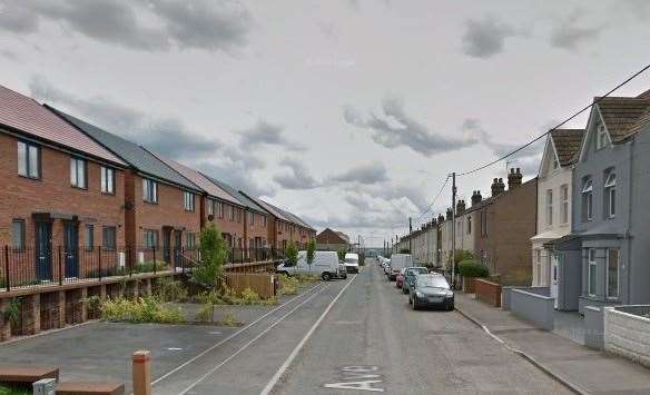 The car was dumped in First Avenue, say residents. Picture: Google