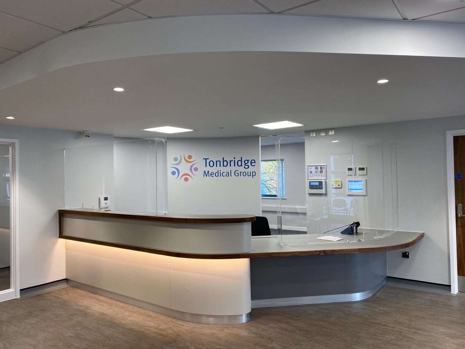 The reception area at the new Tonbridge Medical Group's centre in River Lawn