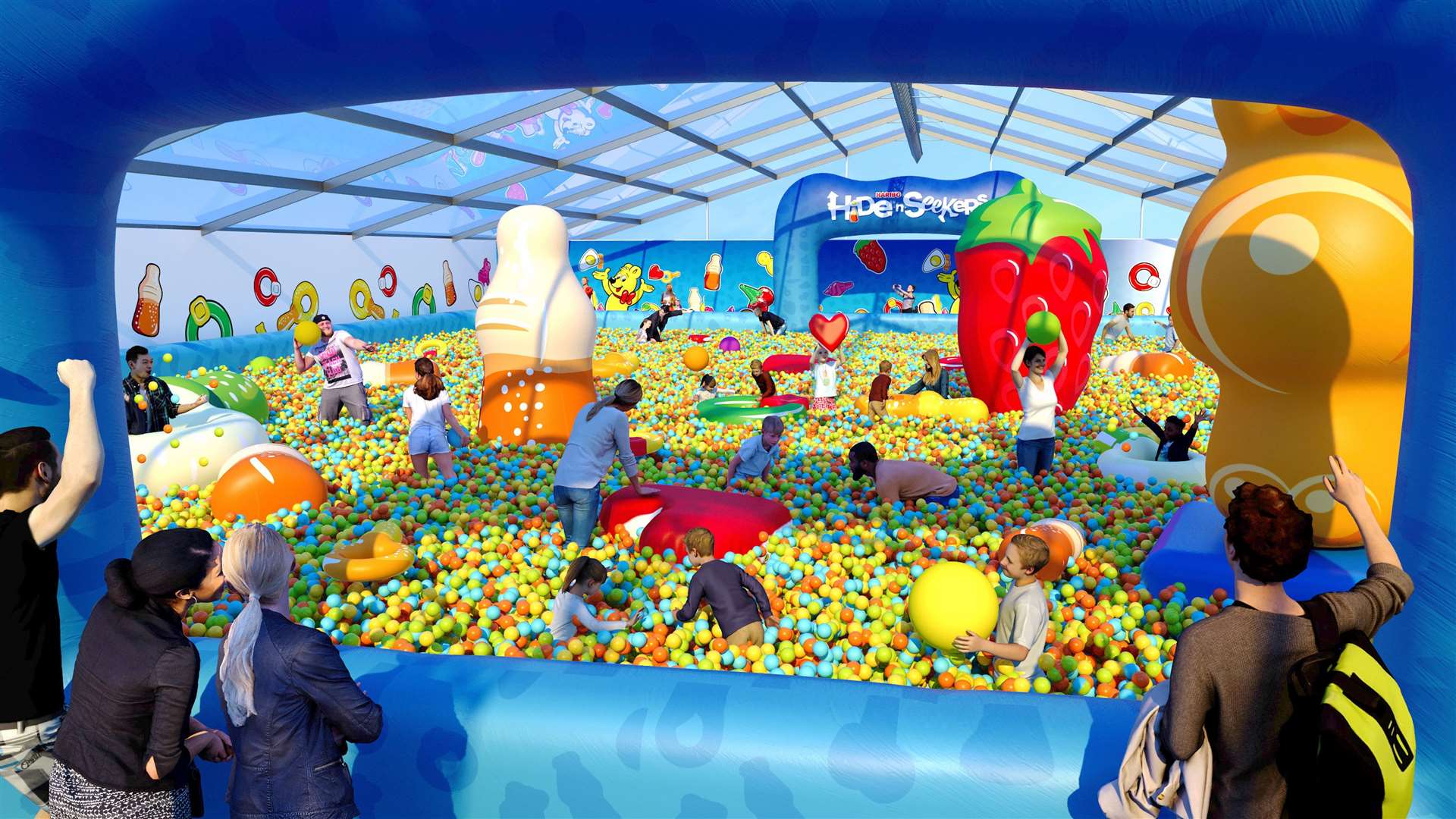 Haribo is bringing the UK’s largest ball pit to Bluewater. Picture: HARIBO
