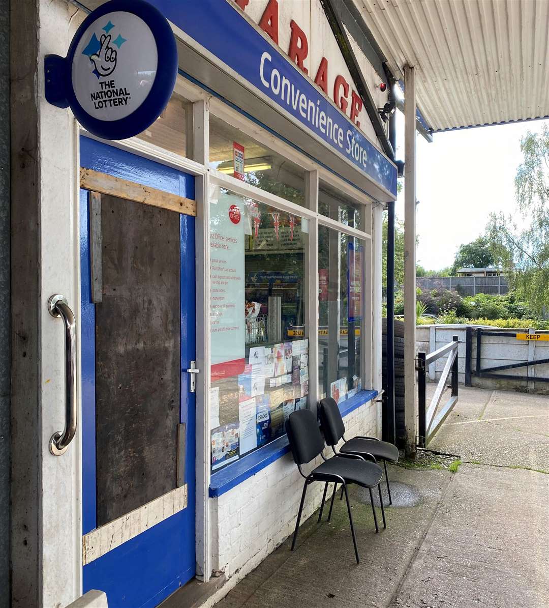 Boughton Post Office was forced to close for a day following the burglary. Picture: Briony Lane