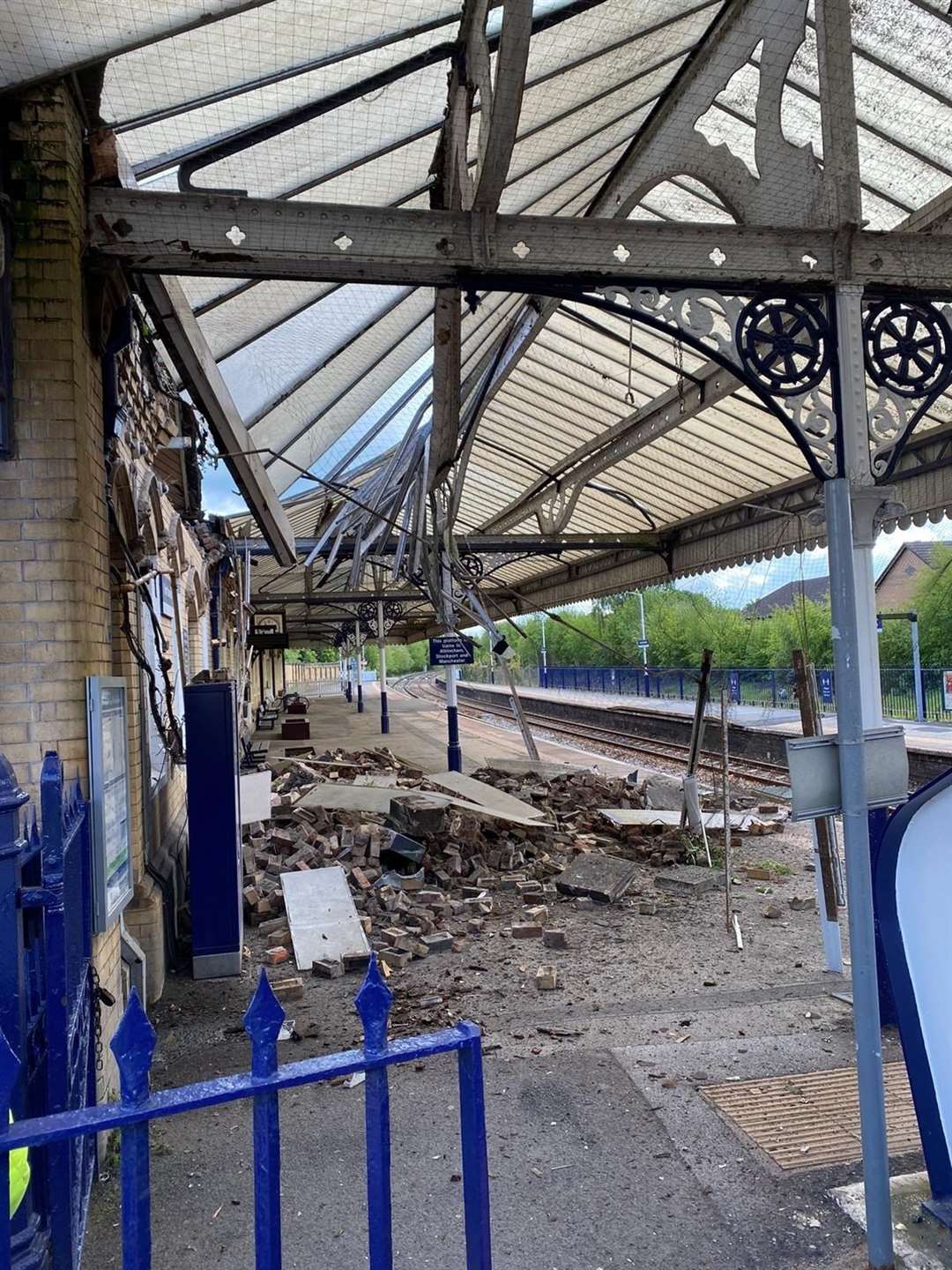 The station was closed following the incident (Northwich fire station/PA)