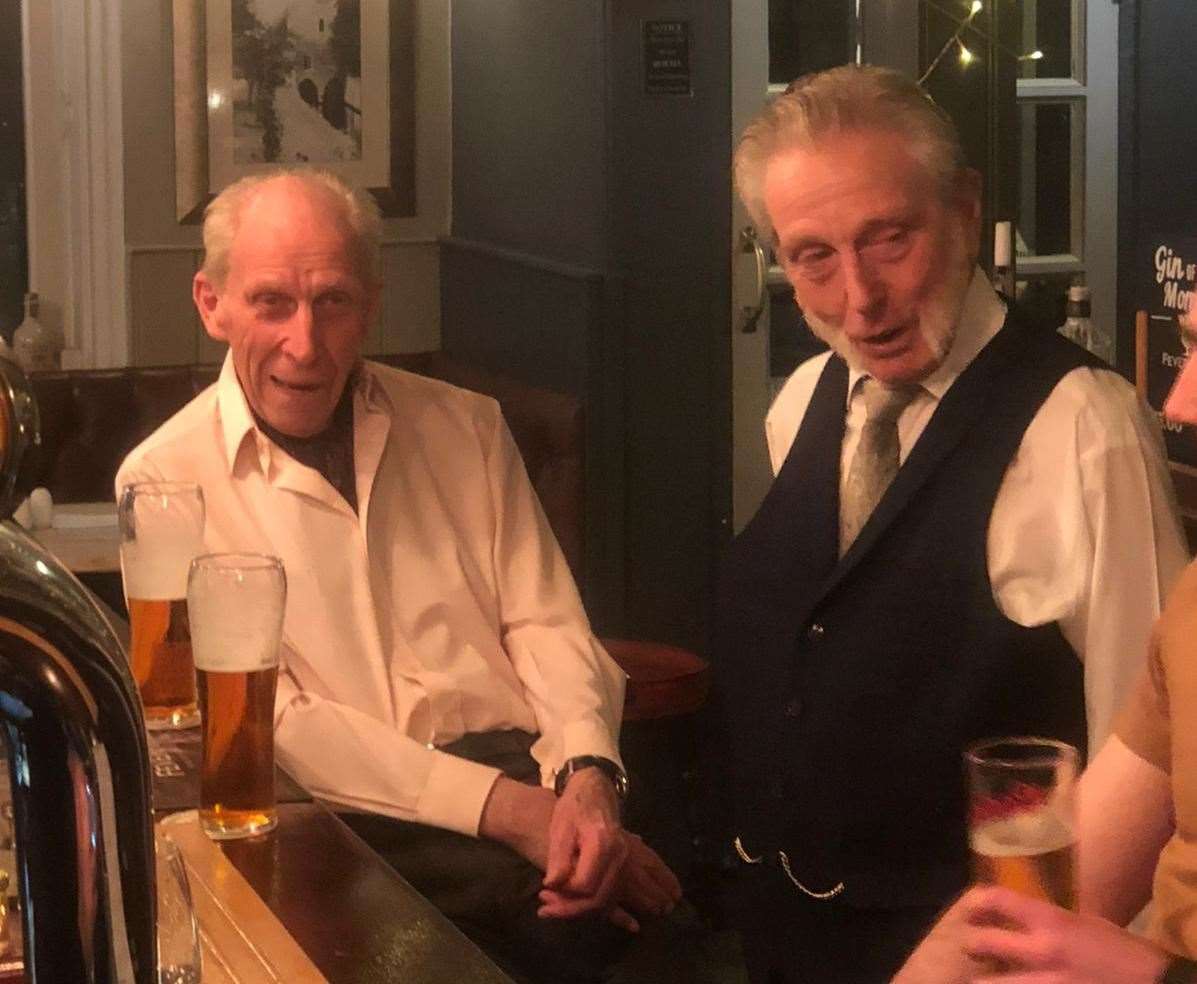 Tony and Bob say they cannot wait to be able to safely enjoy a pint at the Two Sawyers again