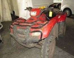 Police want to identify who owns this red Honda quad bike found on Darenth Wood Road. Picture: Kent Police