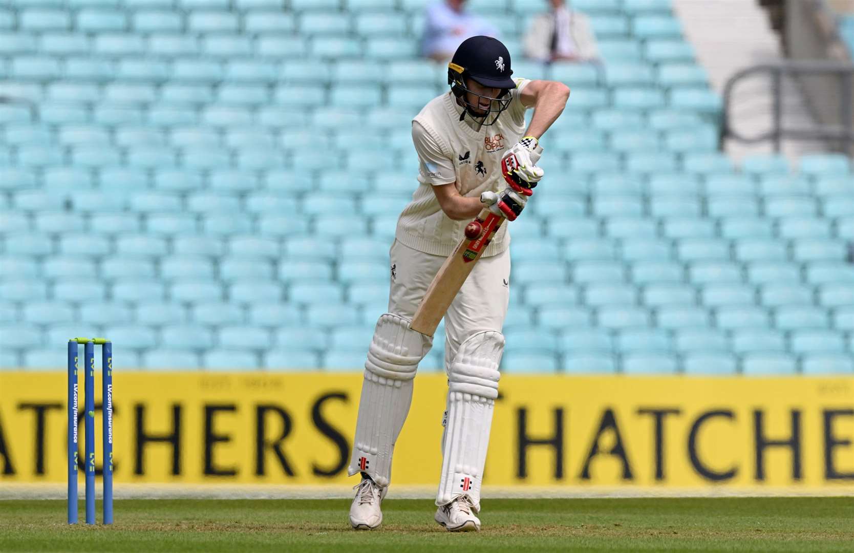 Opener Zak Crawley caught at slip for 19. Picture: Keith Gillard