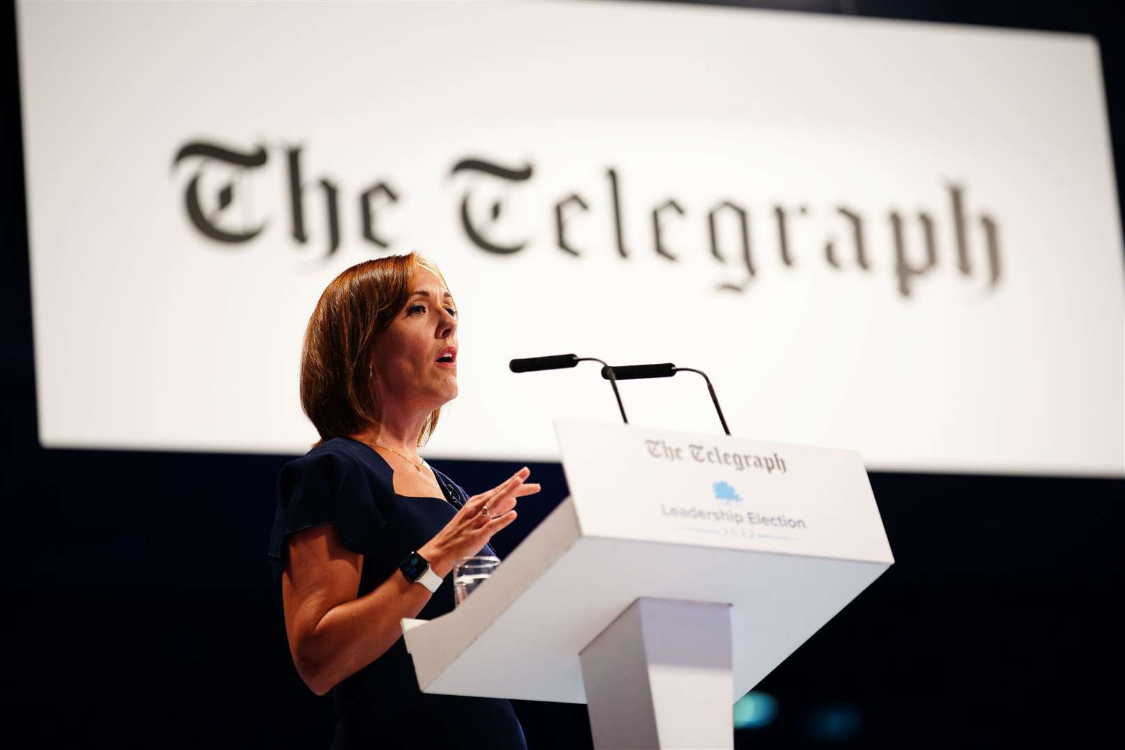 Camilla Tominey, associate editor at The Telegraph speaking at an earlier event (Ben Birchall/PA)