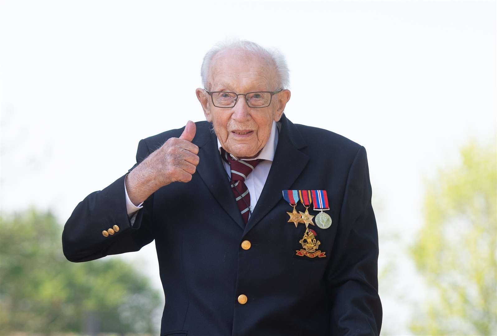 Captain Tom Moore will celebrate his 100th birthday on Thursday (Joe Giddens/PA)