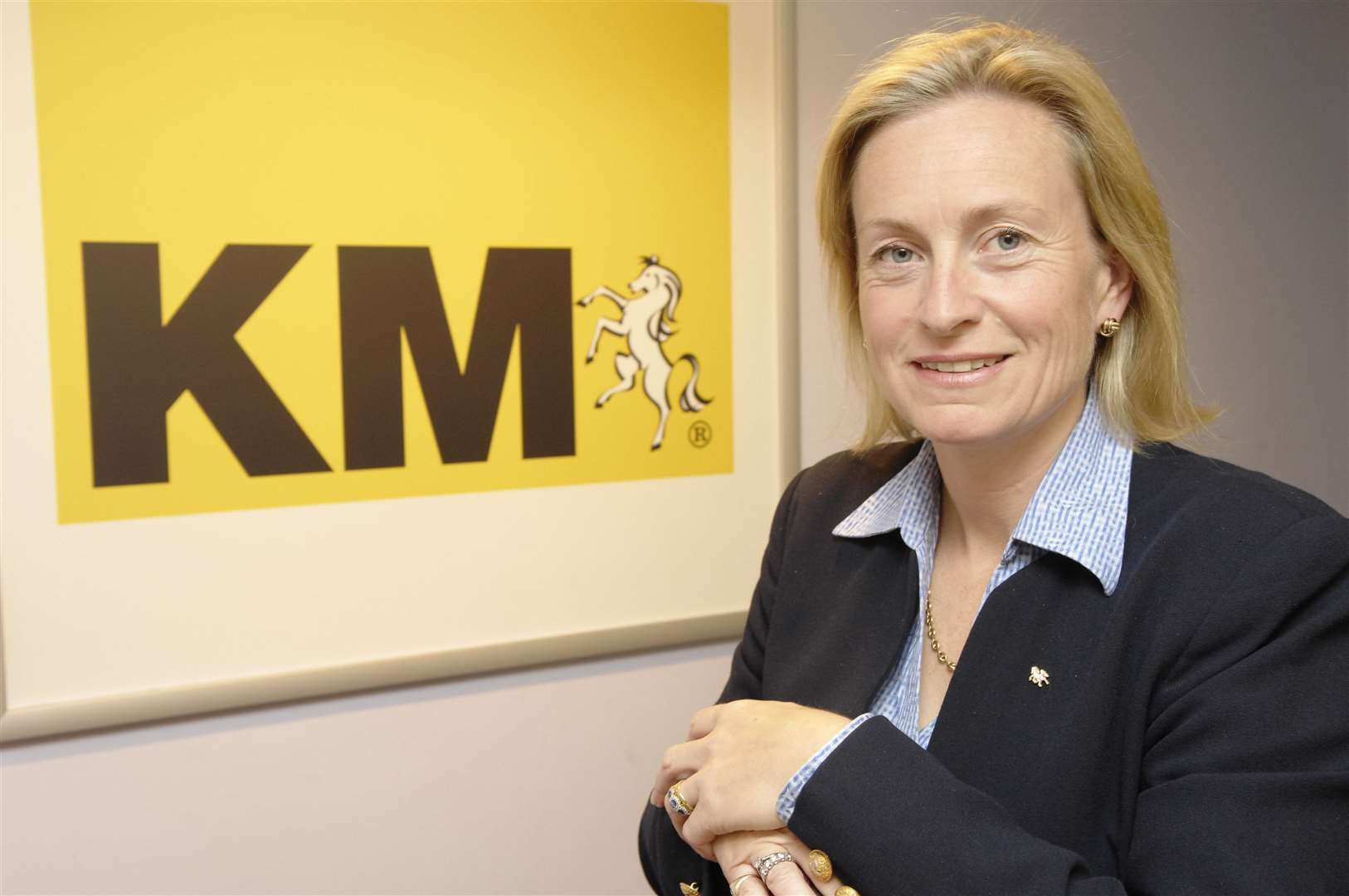 KM Media Group chairman Geraldine Allinson who steps down on Friday