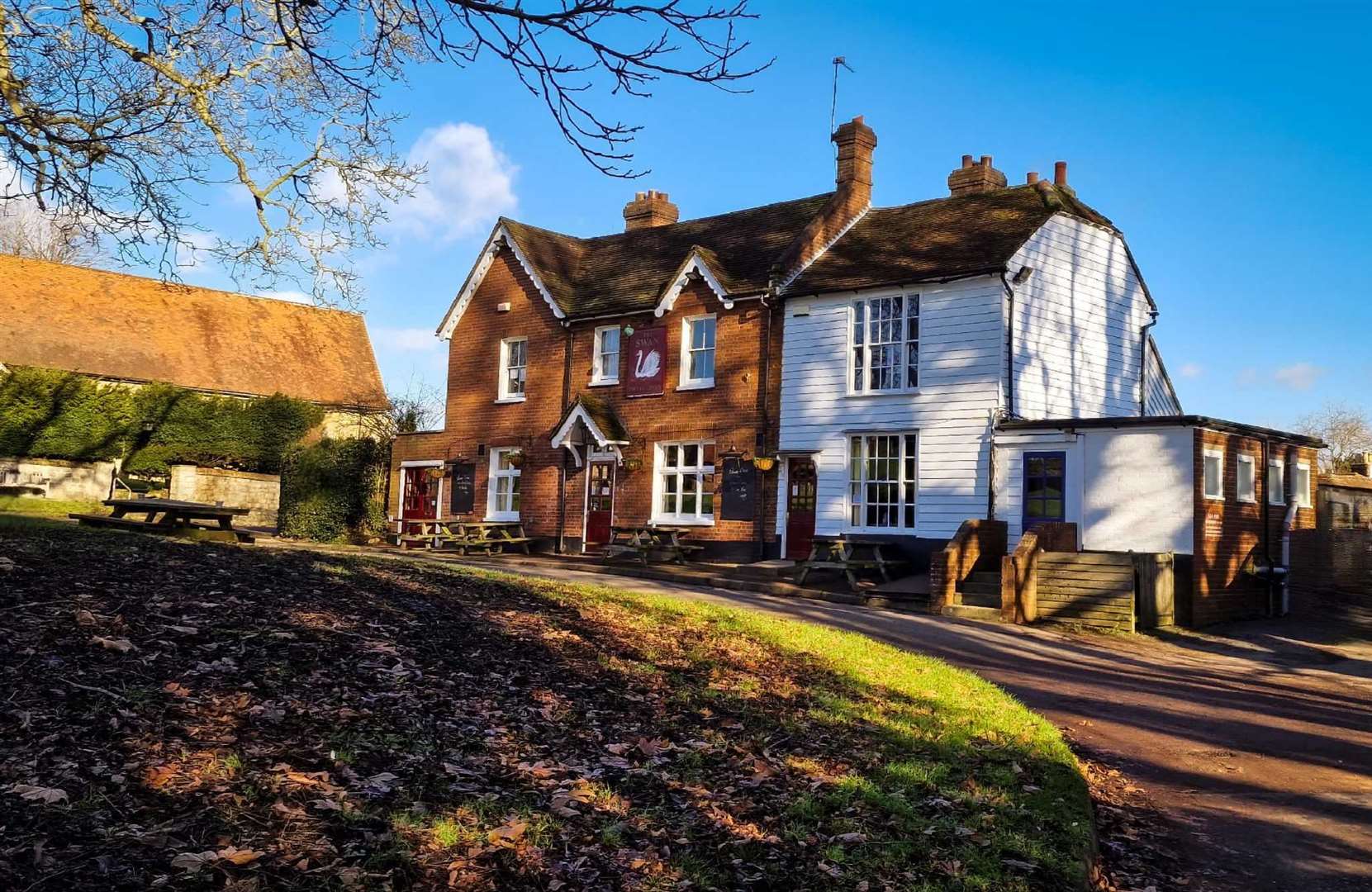 The Swan on the Green in West Peckham. Picture Leigh Freeman