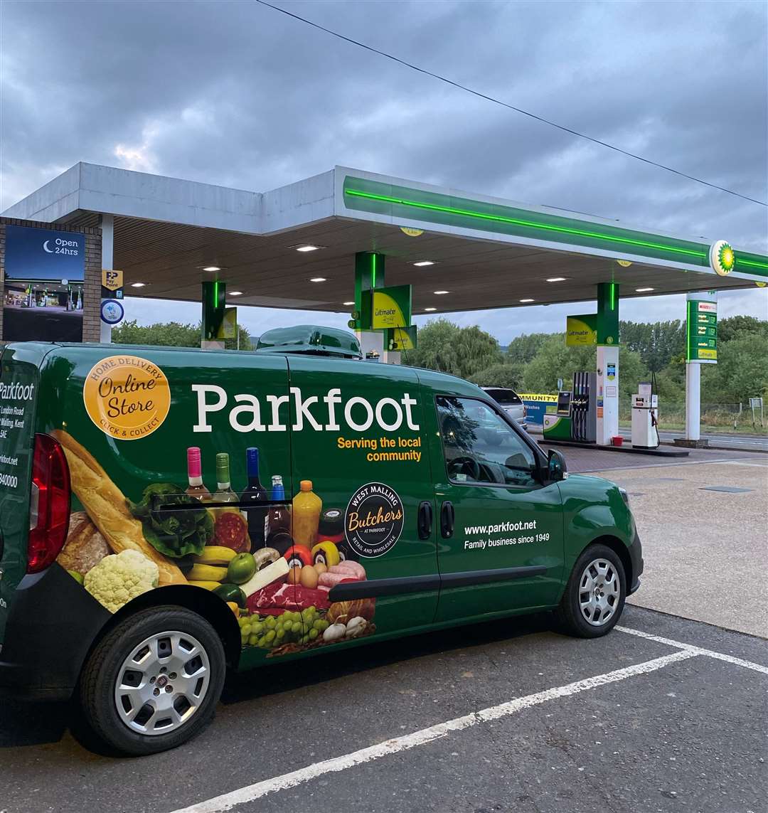 Parkfoot petrol station, in West Malling