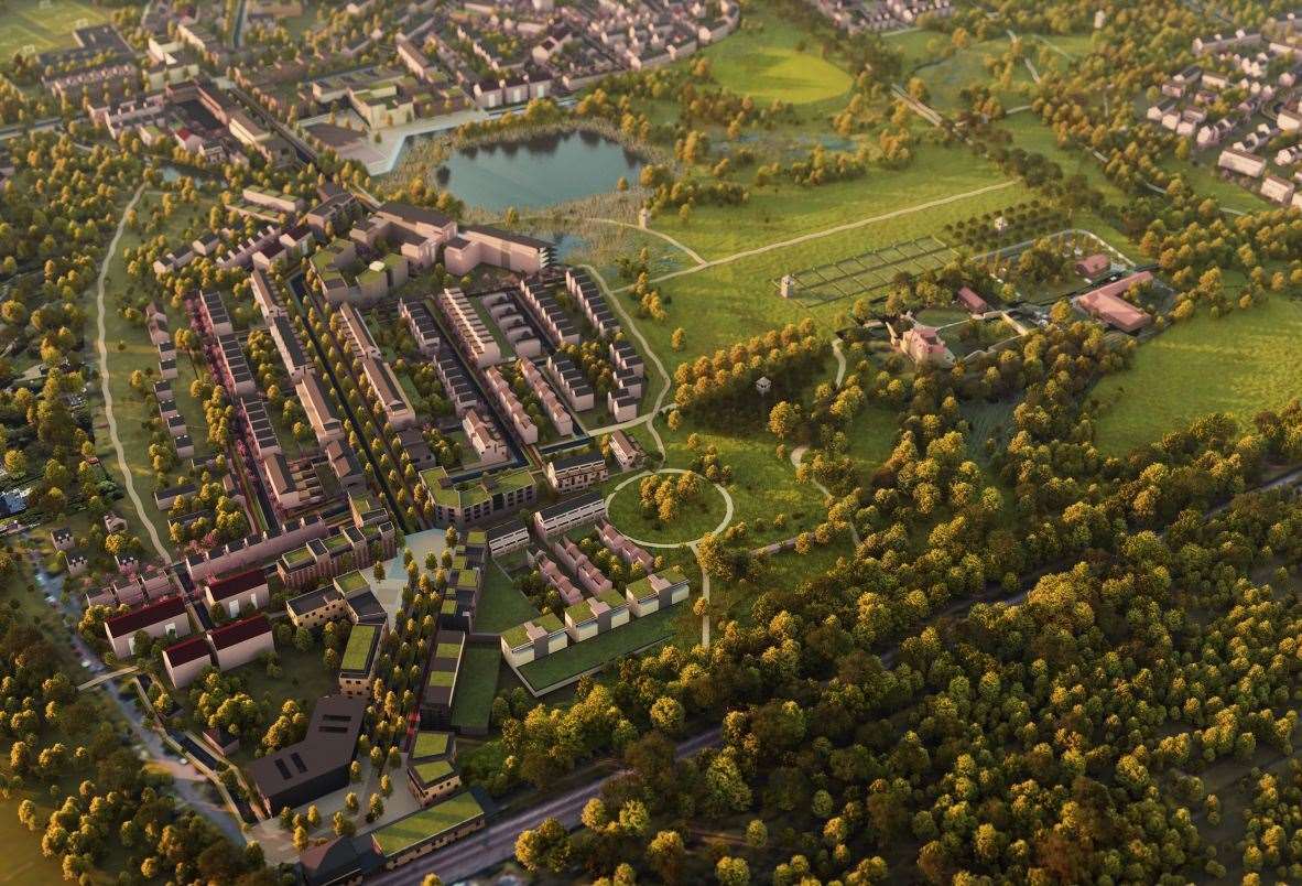 Plans for the first phase of Otterpool Park near Sellindge have been approved Picture: Otterpool Park LLP