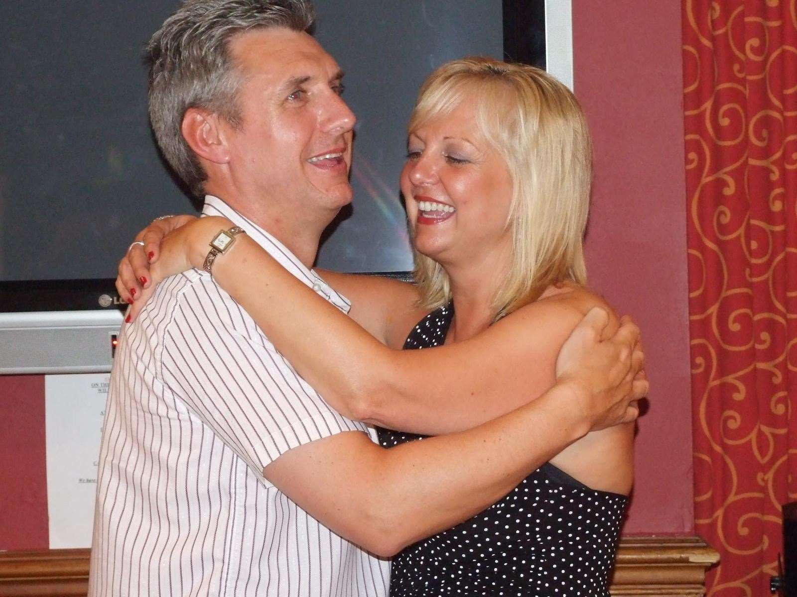 Michelle Davies with husband John (Handout/PA)