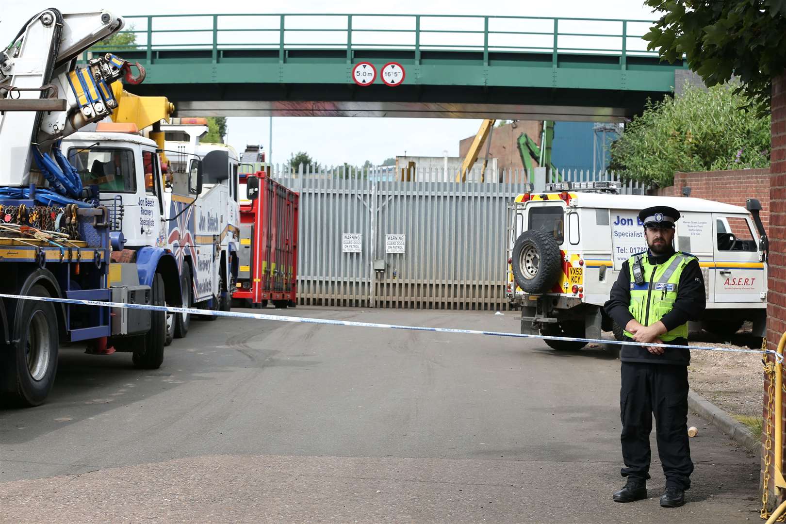 Police at the scene after the incident in July 2016 (Chris Radburn/PA)