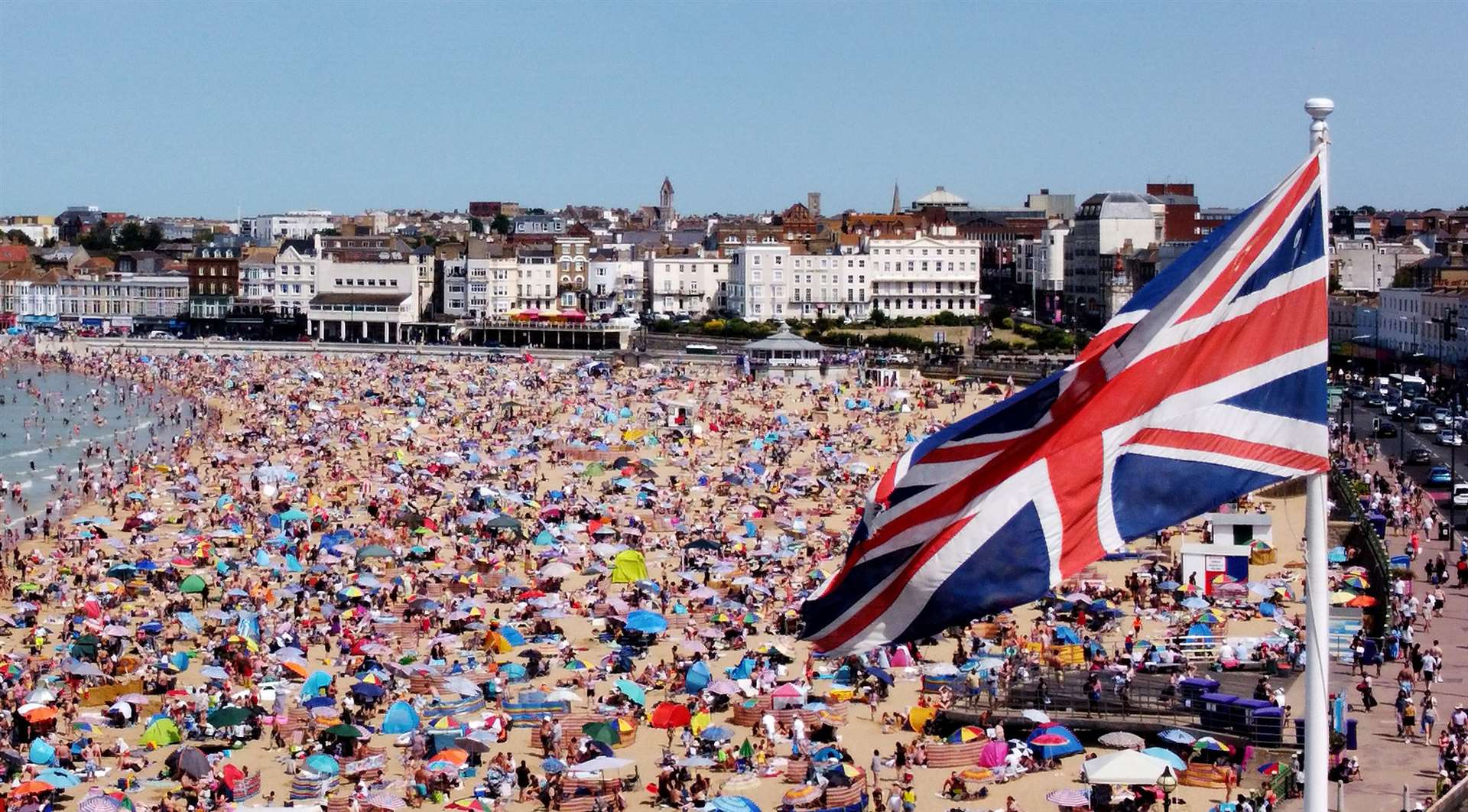 People on the beach in Margate, Kent (Gareth Fuller/PA)