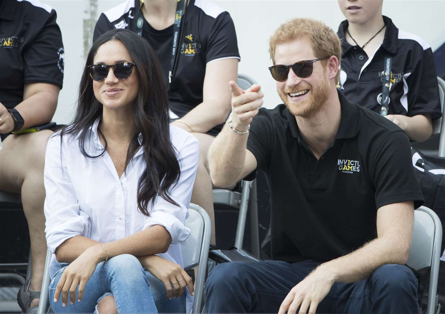 Prince Harry and Meghan Markle at the 2017 Invictus Games in Toronto, Canada (Danny Lawson/PA)