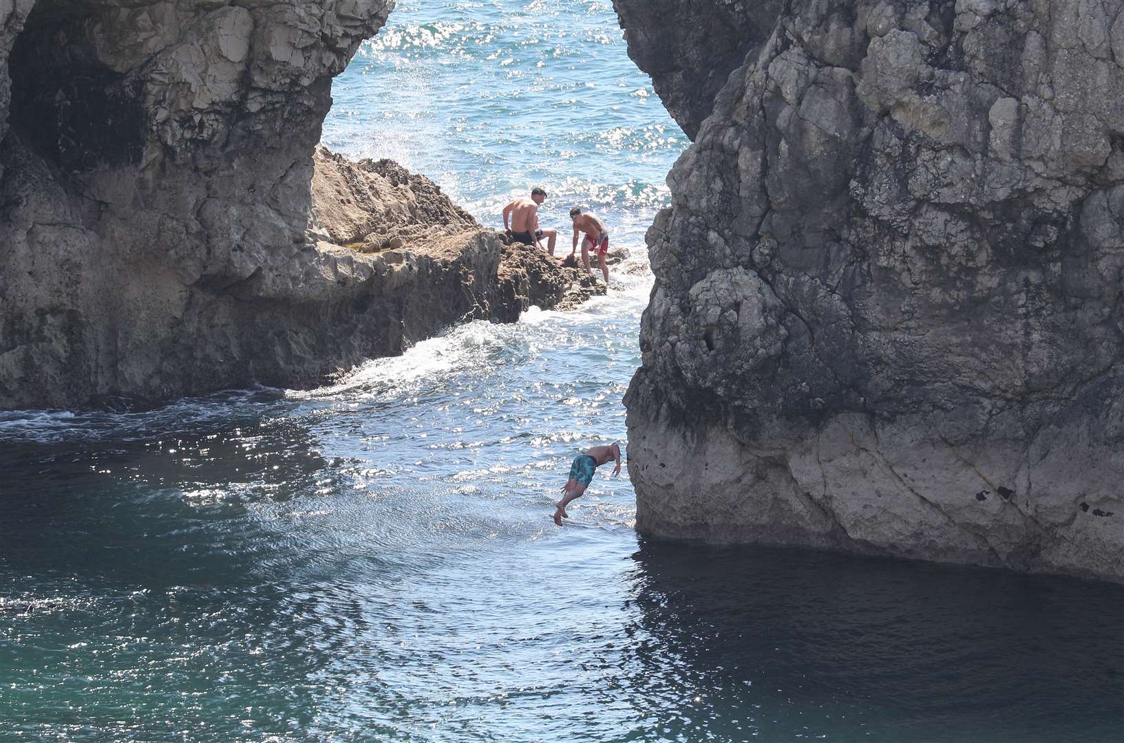 Swimmers ignored requests to stay away (Andrew Matthews/PA)