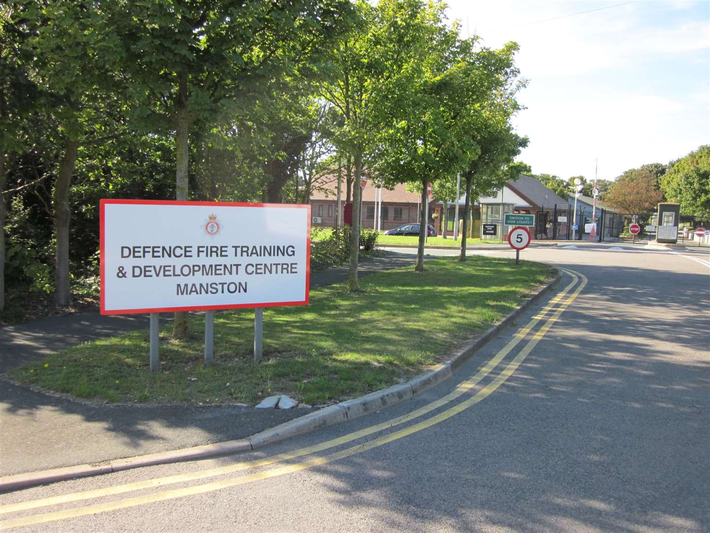 The Defence Fire Training and Development Centre in Manston