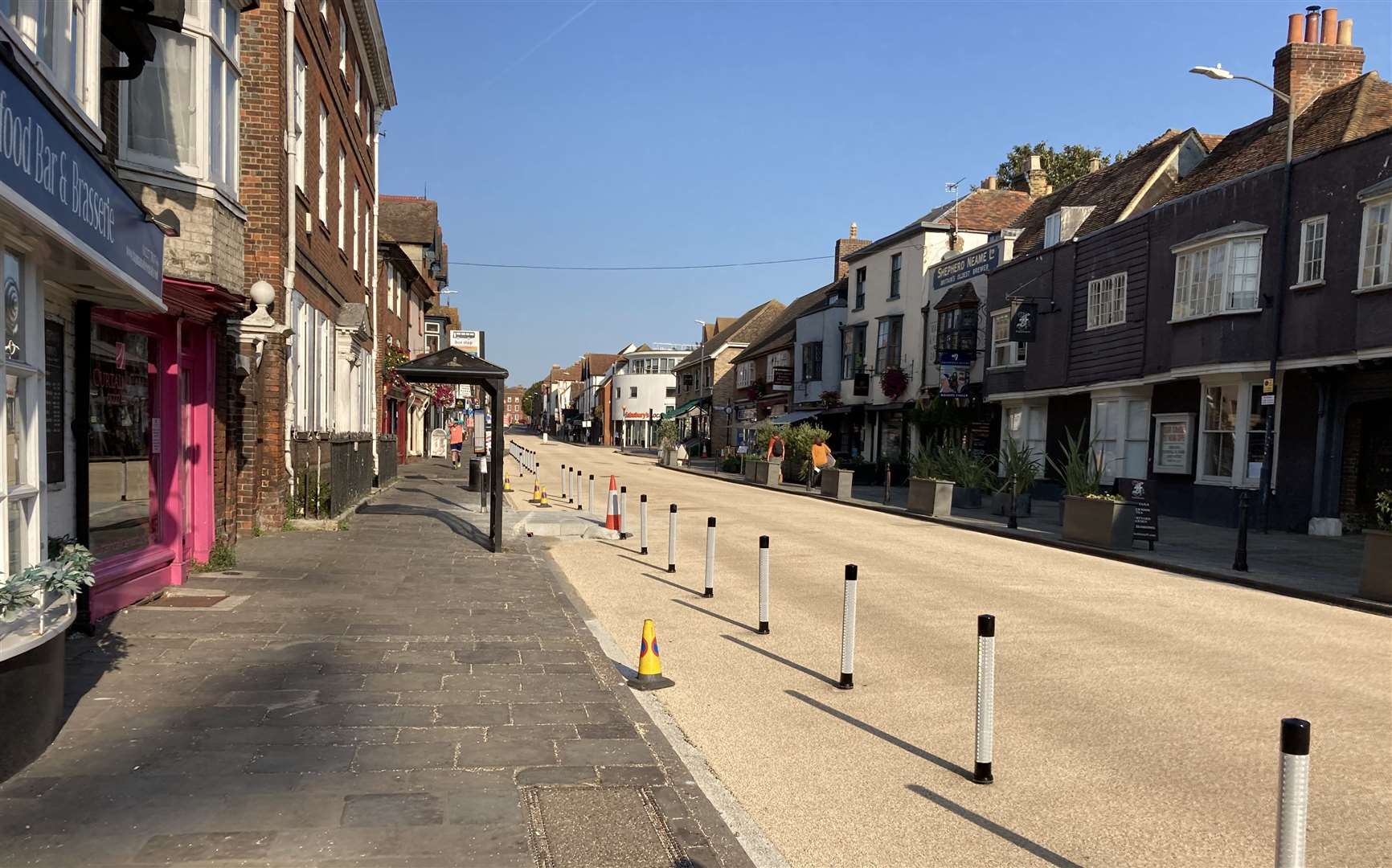 The crash occurred in St Dunstan's Street, Canterbury, this afternoon