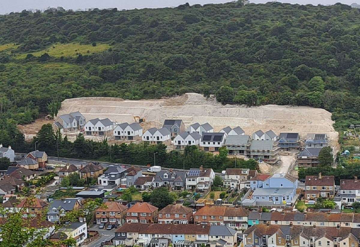 Builders ordered to stop work as 'horrendous chalk scar' blights countryside