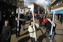 Procession of witness at Dover