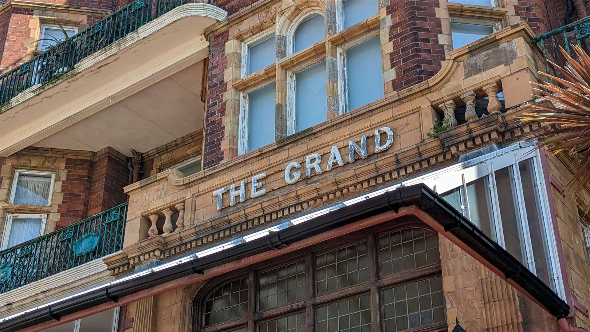 Tenants live in converted flats upstairs in The Grand, in Folkestone