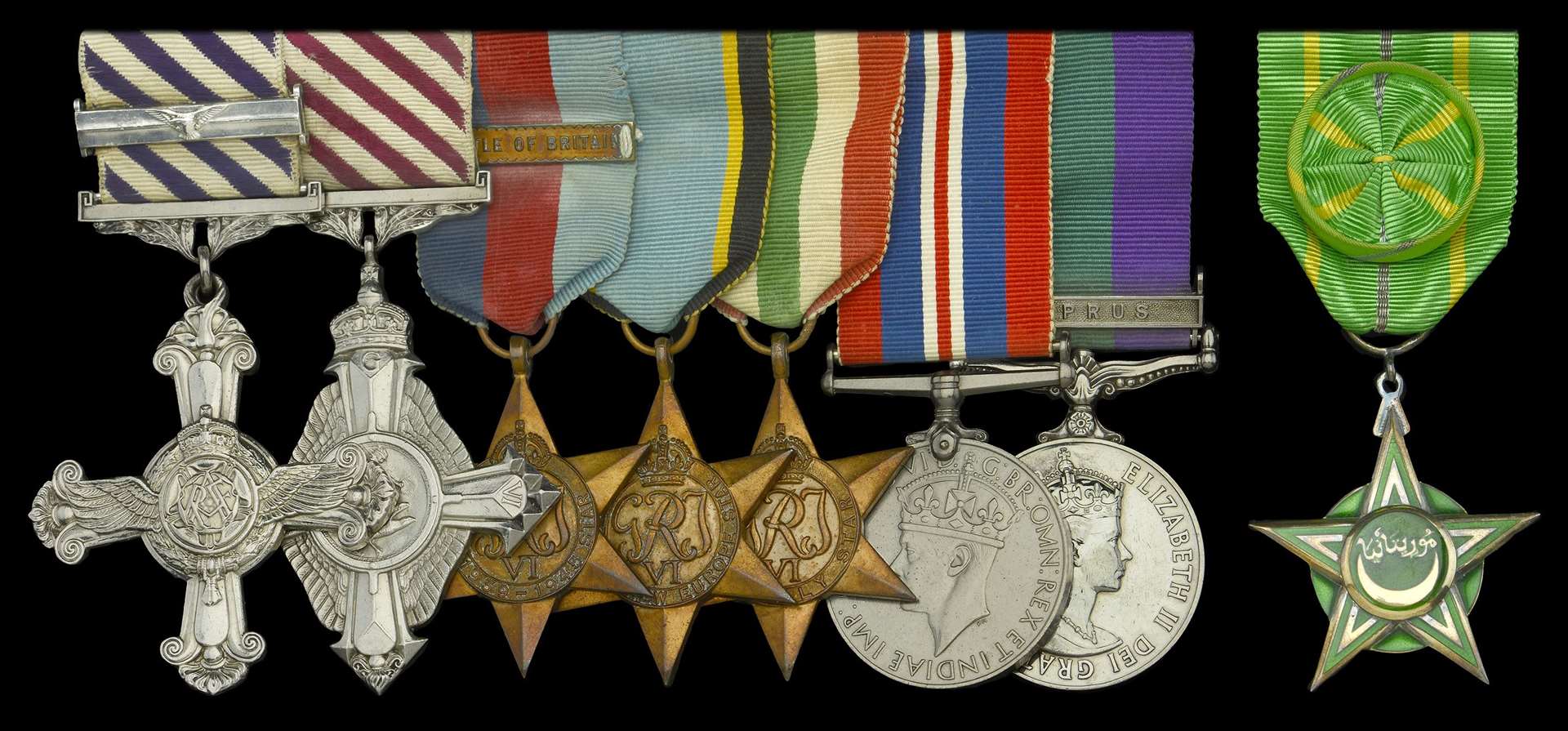 Wing Commander Peter Lawrence Parrott’s medals are expected to fetch up to £120,000 (Dix Noonan Webb/PA)