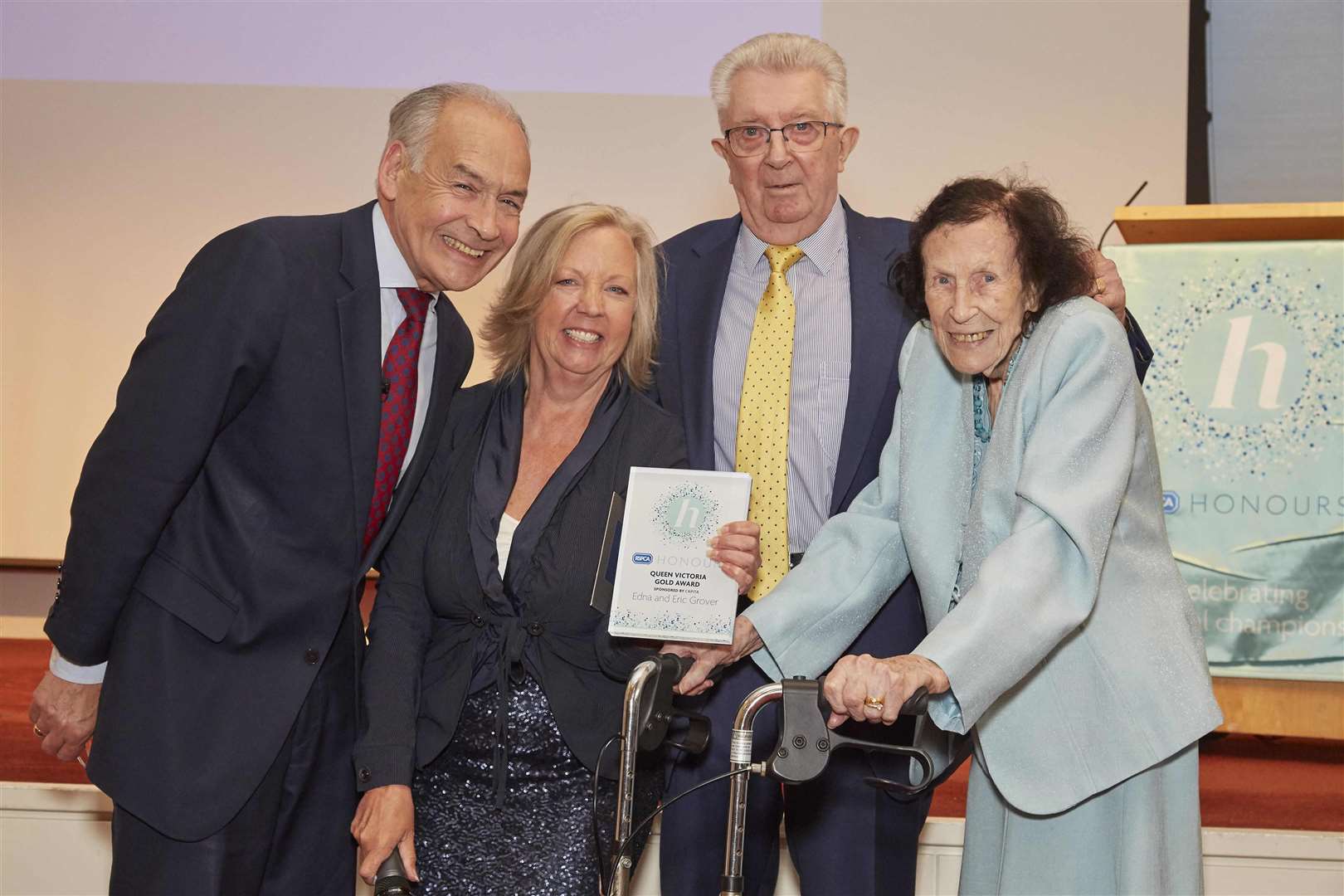 Edna and Eric Grover, from Dartford, were honoured at the awards