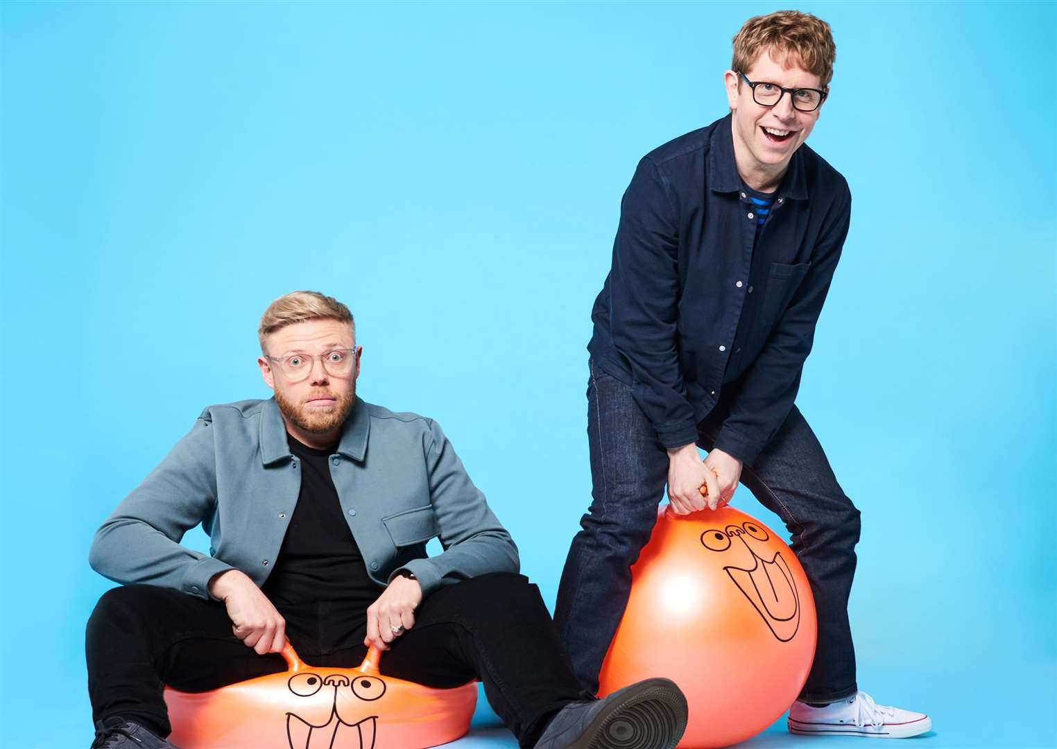 Josh paired up with comedian Rob Beckett to start host the Parenting Hell podcast in 2020. Picture: Ray Burmiston/PA