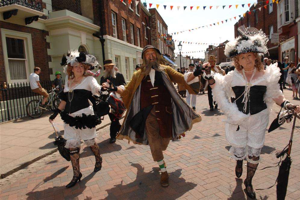 Colourful characters in the High Street