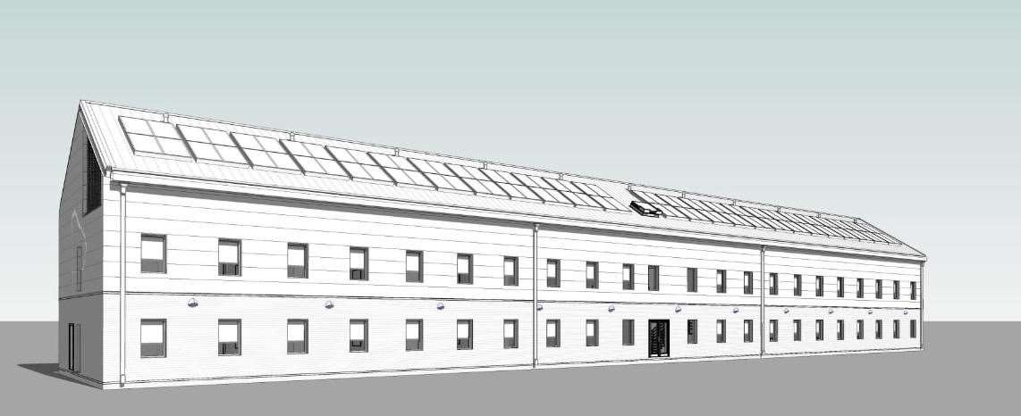 What the proposed housing blocks at the prison will look like. Picture: BakerHicks and Ministry of Justice