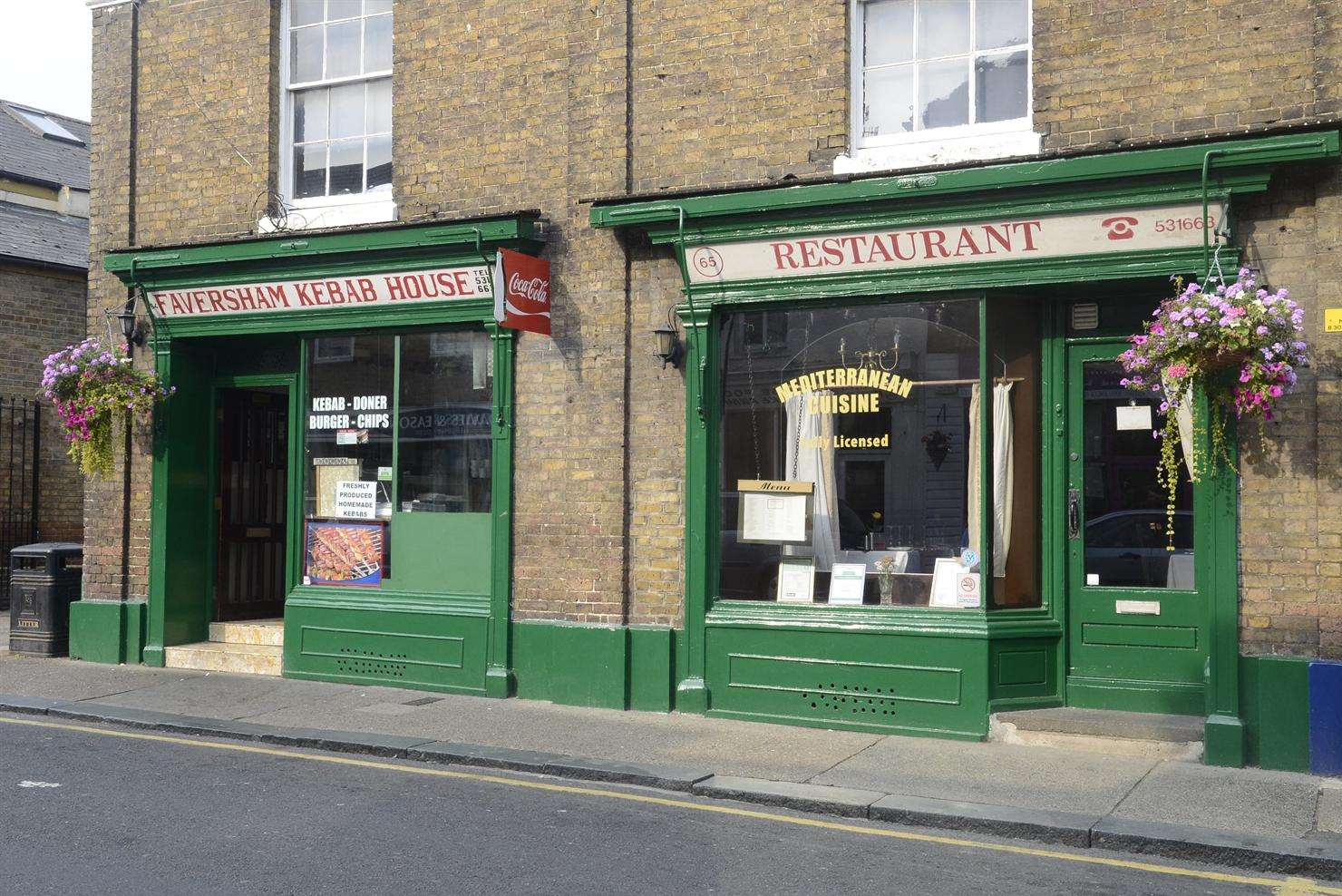 The mugging happened outside the Faversham Kebab House in Preston Street