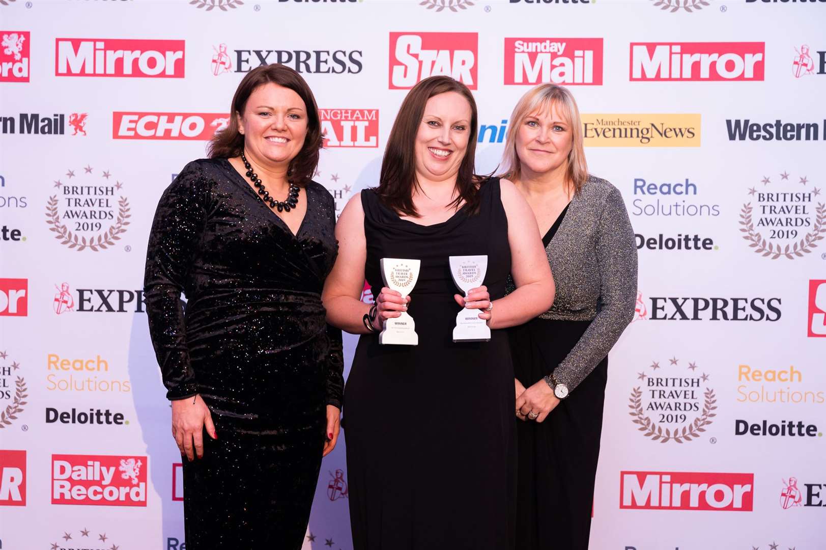 BTA_Winners from P&O. From left Sarah Rosier-Jennifer Higgins-Danielle Wharrad. Picture from P&O Ferries