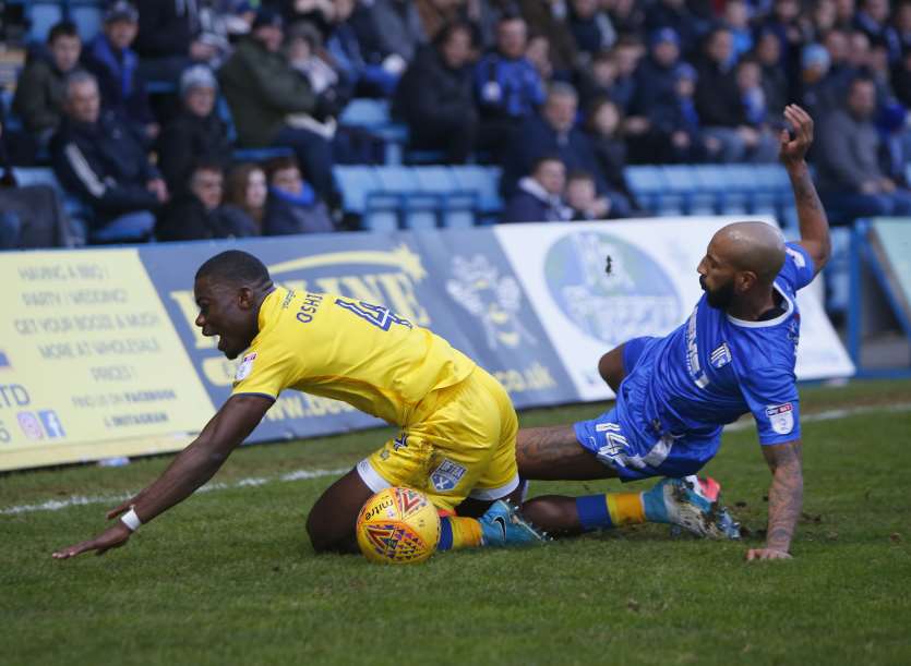 Josh Parker battles for possession Picture: Andy Jones