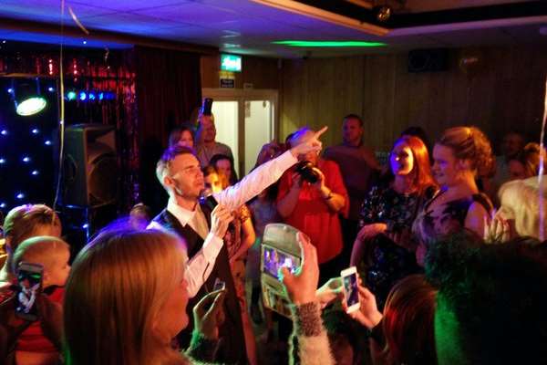 Gary Barlow at Jo Chapman's 40th birthday in Maidstone